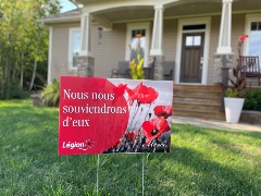 French Lawn Sign