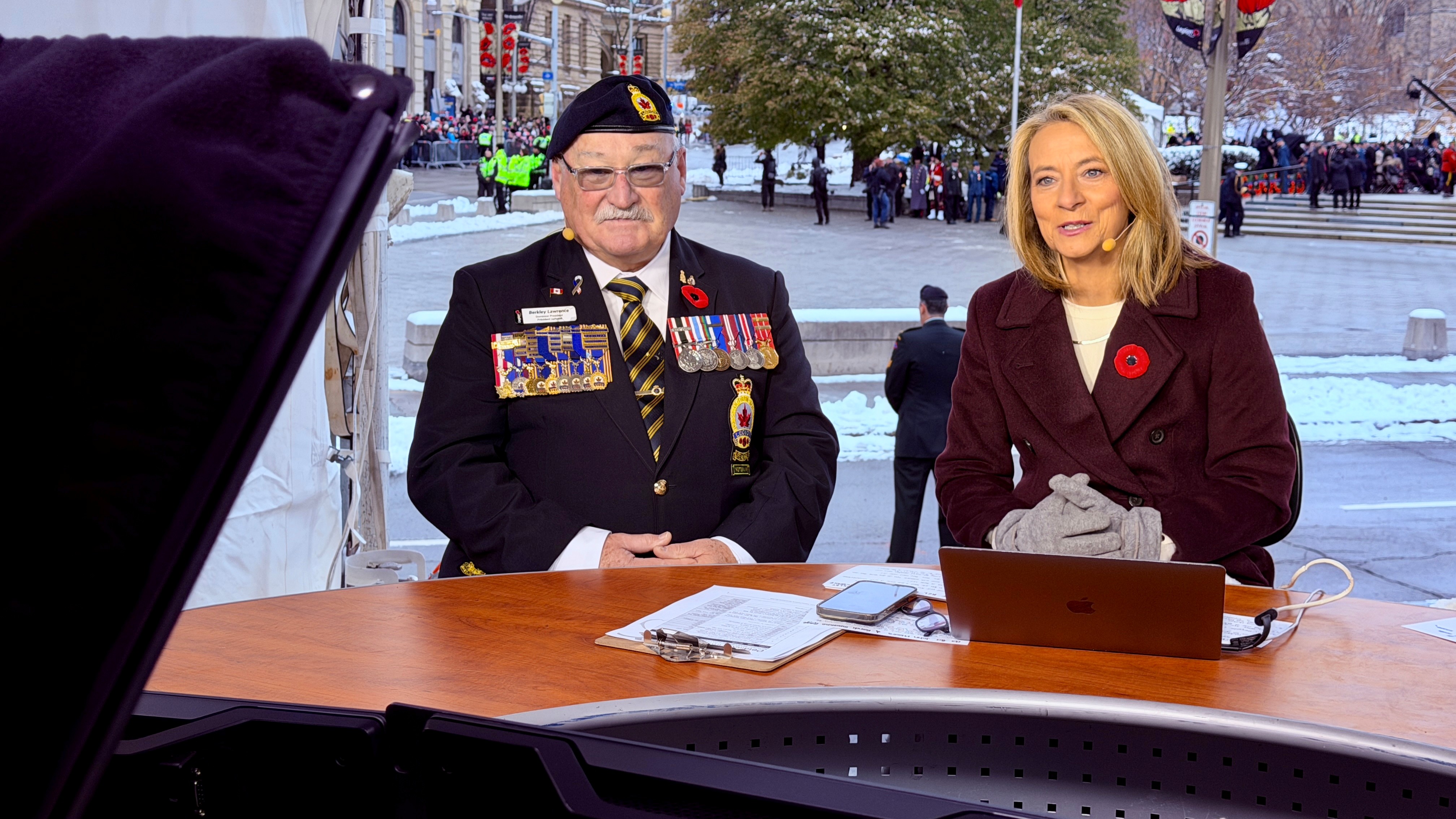 Dominion President Berkley Lawrence at a CBC interview