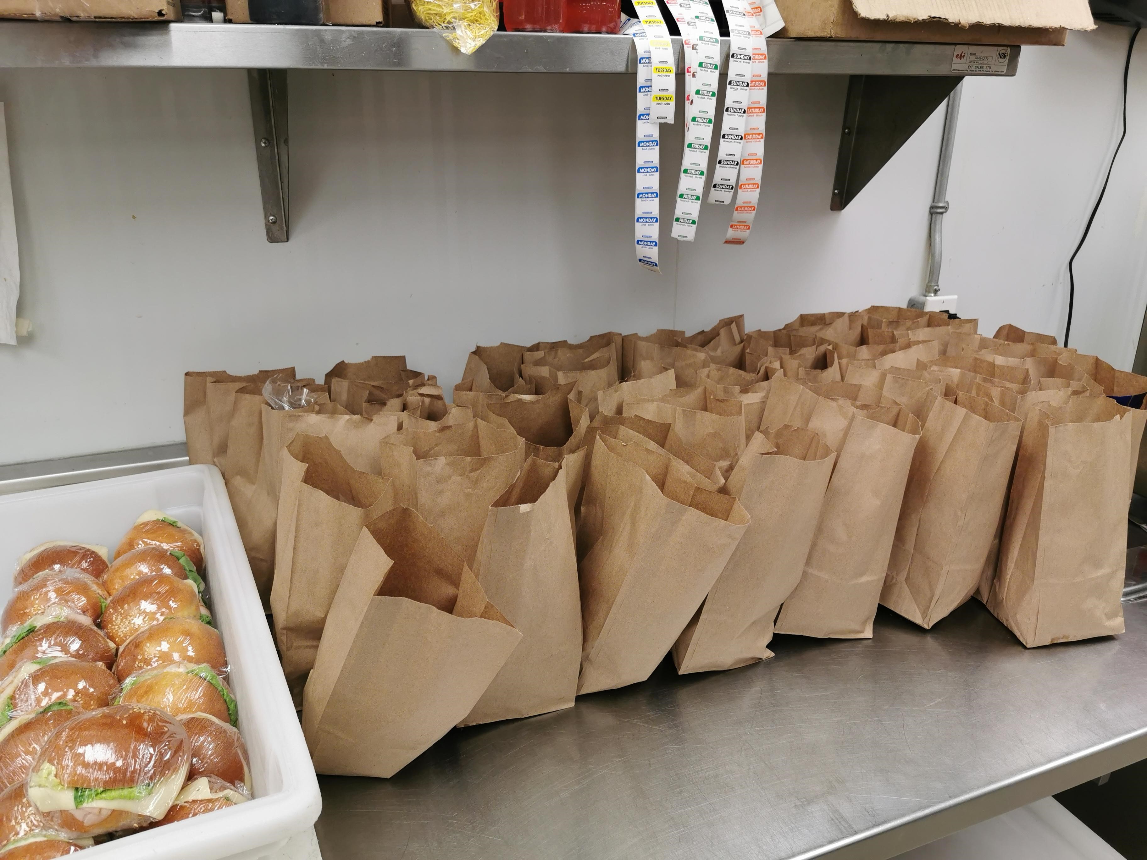 Kensington Legion lunch bags